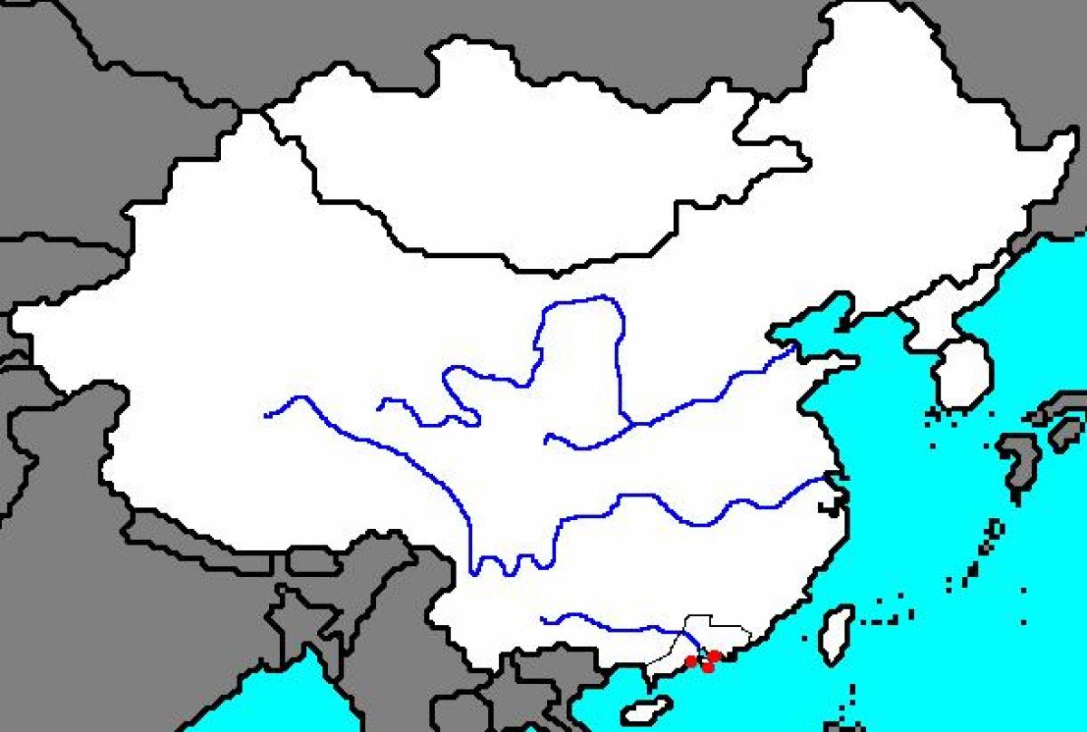 prázdne mapu starovekej Číne