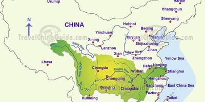 Čína mapu yangtze river