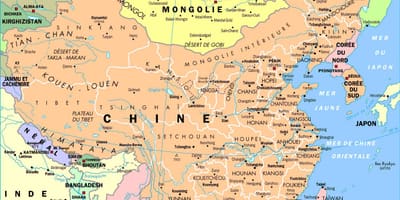Čína administratívnej mape
